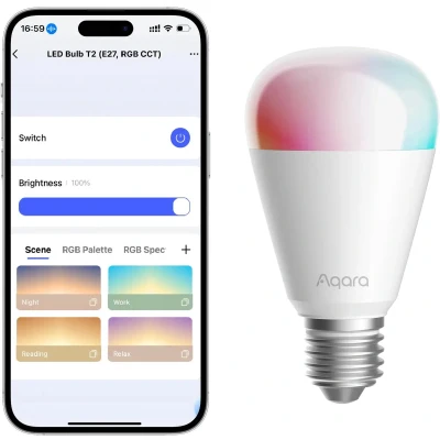 Afbeelding van Aqara LED Bulb T2 (RGB CCT, E27)