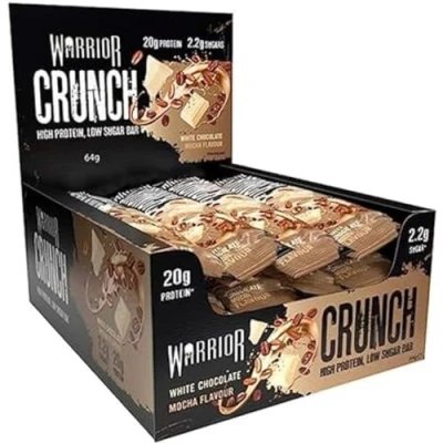 Afbeelding van Warrior, Crunch Proteïnerepen, 64 g, 20 12 verpakkingen (White Choc Mocha)