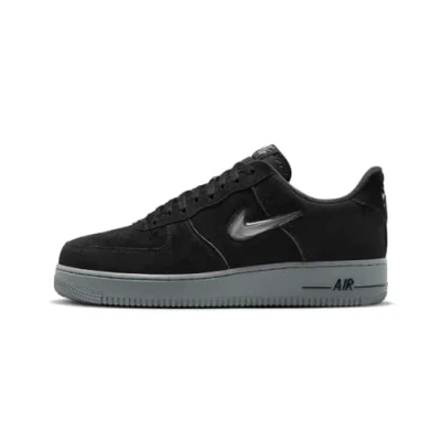 Afbeelding van Nike Air Force 1 Jewel Suède (Black) Maat 45 Doos zonder deksel
