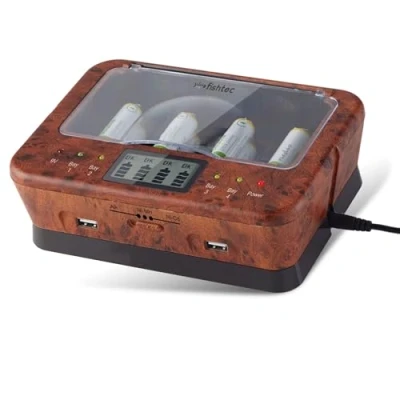 Afbeelding van Universele batterijladers AA/LR6, AAA/LR3, C/LR14, D/LR20, 9 V, NiCd en NiMh + ALKALINES LCD display (B093Q32DSV)