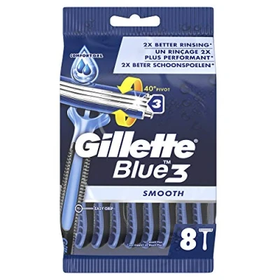 Afbeelding van Gillette Blue 3 Smooth Wegwerpscheerapparaat voor heren, 8 stuks [officieel]