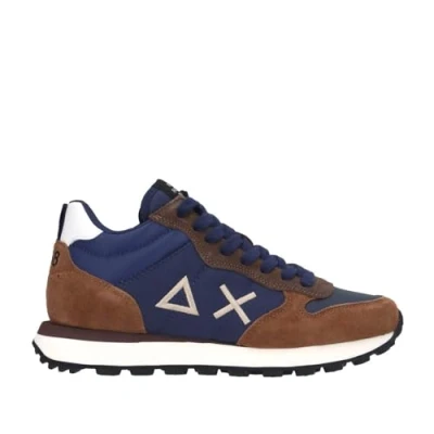 Afbeelding van Sun68 TOM Solid Sneakers laag, Heren, Maat: 44, Blu Leer