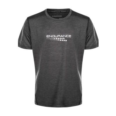 Afbeelding van Endurance Tshirt print voor kinderen, Maat: 140, black melange