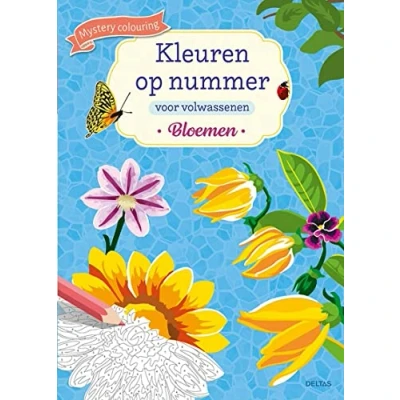 Afbeelding van Kleuren op nummer voor volwassenen Bloemen