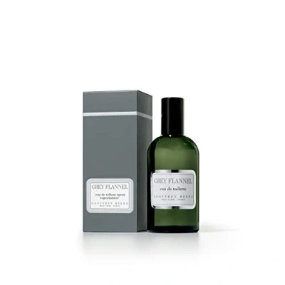 Afbeelding van Geoffrey Beene Grey Flannel Eau de toilette spray voor heren, houtachtige en oosterse geur unieke groene cypree authentiek verfijnd met drie geurnoten 120 ml