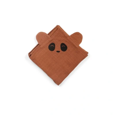 Afbeelding van nuuroo Bjørk hydrofiele knuffeldoek Caramel cafe 70x70 2 pack
