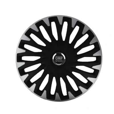 Afbeelding van Hubkap OMP OMPS07021512 Zilverkleurig Zwart 15&quot;