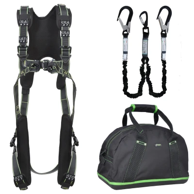 Afbeelding van Kratos Valbeveiliging Harnas Complete Set Comfort 2x Haak L XXL