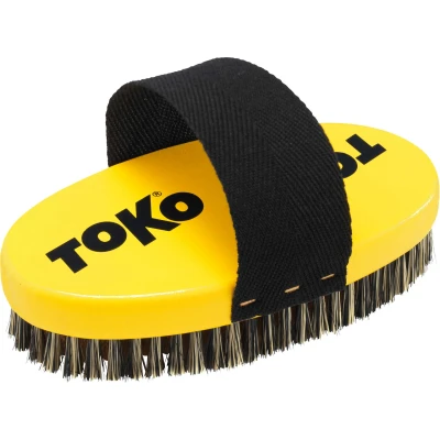 Image de TOKO Base Brush oval Copper with strap Outil d&#039;entretien pour skis et snowboards