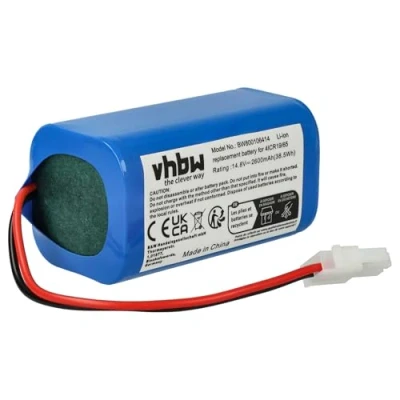 Afbeelding van vhbw Batterij compatibel met Silvercrest SSRA1 huishoudelijke robot (2600 mAh, 14,8 V, Li ION)