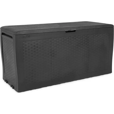 Afbeelding van Keter Samoa Opbergbox 270 L 117x45x57 cm Grafiet
