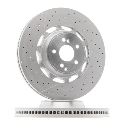 Afbeelding van BREMBO 09.C127.33 remschijf 390 36 5 interne ventilatie, met sleuven/geperforeerd, tweedelige Gecoat High carbon