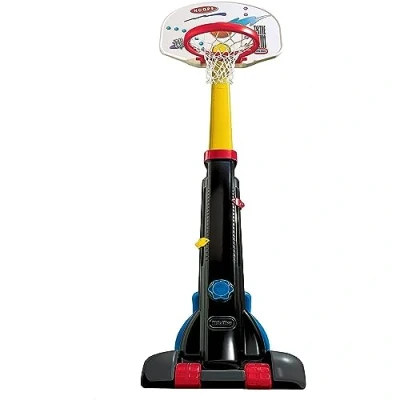 Afbeelding van little tikes Easy Store Basketbalset leuk buitenspel In de zomer hoogte verstelbaar, Actief spel met 1 junior bal, voor peuters van 12 maanden tot 6 jaar en ouder Large 433910060