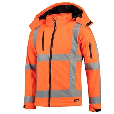 Afbeelding van Tricorp Hi Vis Softshell Jas RWS 403003 Oranje Maat 5XL