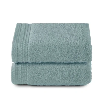 Afbeelding van RIZO Top Towel Set van 2 badhanddoeken, 100% gekamd katoen, 600 g/m², 100 x 50 cm, watergroen