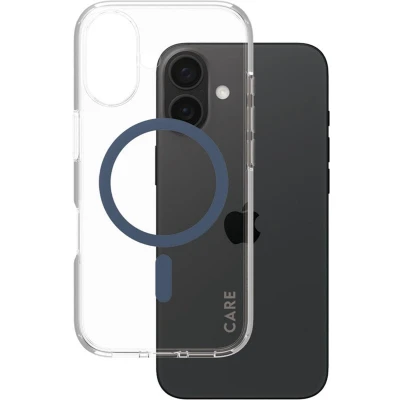 Afbeelding van PanzerGlass Hoesje Geschikt voor iPhone 16 CARE Flagship Case MagSafe Blauw