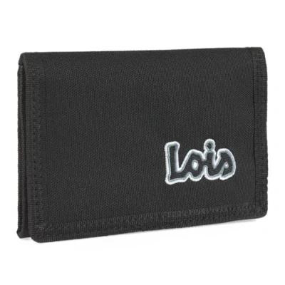 Afbeelding van Lois portemonnee voor heren van leer stijlvolle heren, duurzame leer, veilige RFID 314701, zwart, informeel