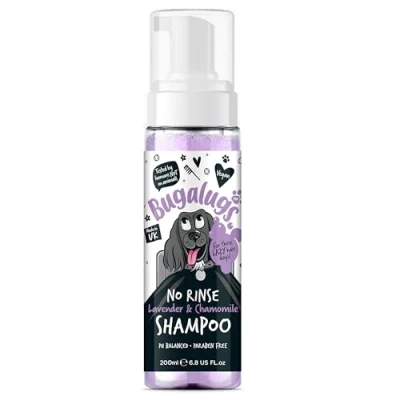 Afbeelding van Bugalugs Hondenshampoo Lavendel &amp; kamille No rinse Alle vachttypes Vegan 200 ml