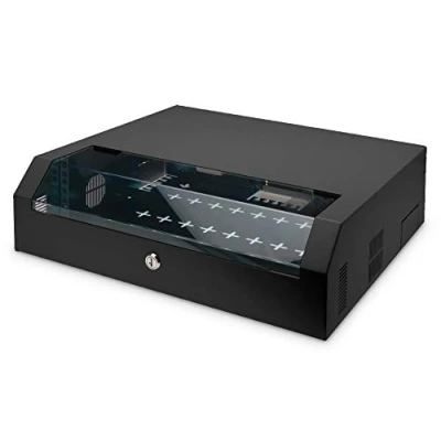 Afbeelding van Digitus DN 19 04U PB B 19inch wandkast (b x h d) 500 145 475 mm 3 HE Zwart (RAL 9005)
