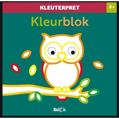 Afbeelding van Uitgeverij ballon kleurblok uil