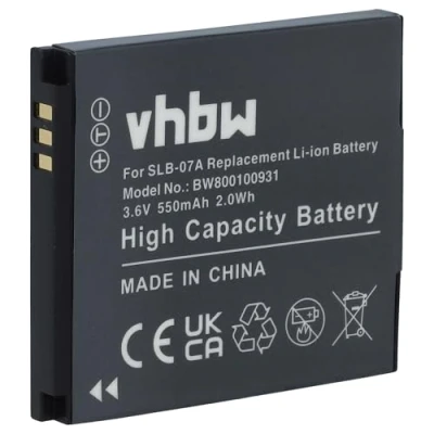 Afbeelding van Camera accu compatibel met Samsung SLB 07A en 07B / 500 mAh