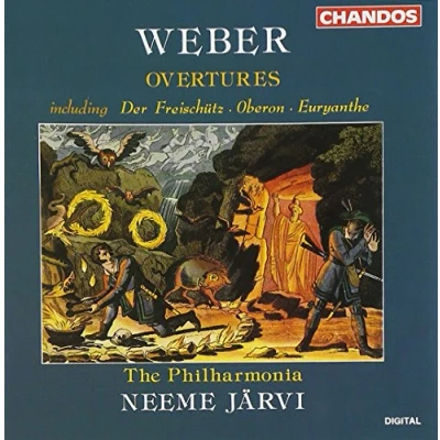 Afbeelding van Philharmonia Orchestra, Neeme Järvi Weber: Overtures (CD)