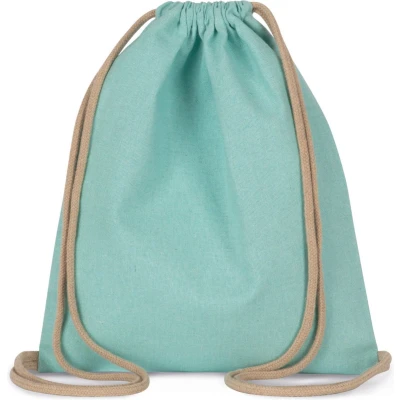 Afbeelding van Kimood Gerecycled rugzakje met koordje Kindermaat KI5103 Topaz Blue