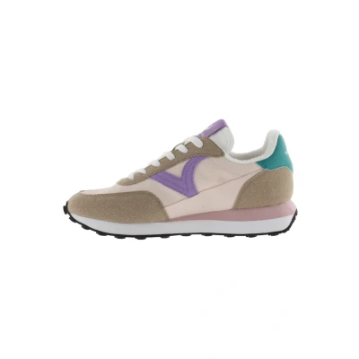 Afbeelding van Victoria Shoes Astro Sneakers laag, Dames, Maat: 37, Beige Textiel