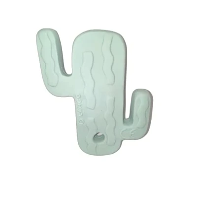 Afbeelding van Lanco rubberen bijtspeeltje Cactus plat groen