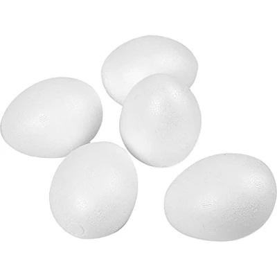 Afbeelding van Styropor eieren, h: 8 cm, 50 stuks