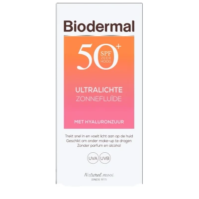 Afbeelding van Biodermal Ultralichte Zonnefluide SPF 50+ 40 ml