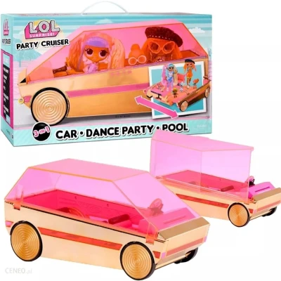 Afbeelding van L.O.L. Surprise! 3 in 1 Party Cruiser Poppenauto Poppenvervoersmiddel