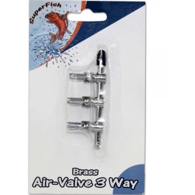 Afbeelding van Superfish RVS Air tap Valve Luchtkraan 3 weg
