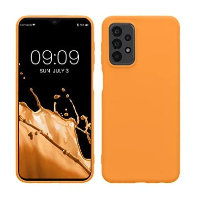 Afbeelding van kwmobile telefoonhoesje geschikt voor Samsung Galaxy A23 4G / 5G Hoesje smartphone Back cover in fruitig oranje
