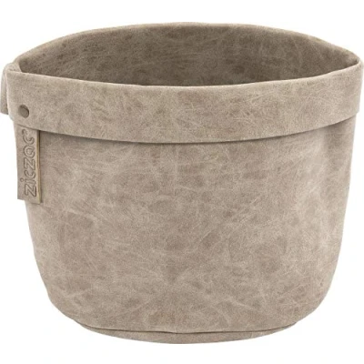 Afbeelding van Tafelmandje TRUMAN, 20x20x24 cm, taupe