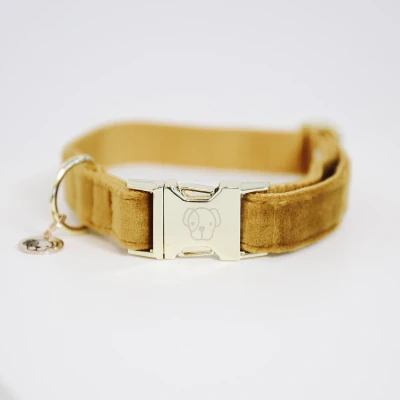 Image de Kentucky Collier velours Moutarde 45 75cm