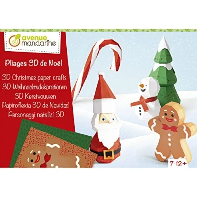 Afbeelding van Avenue Mandarine 3D Kerstvouwen knutselset kerstpakket