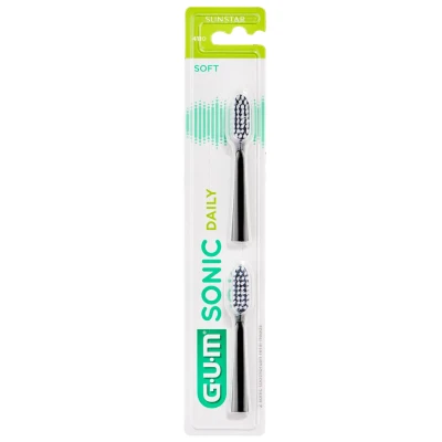 Afbeelding van 1+1 gratis: GUM Activital Opzetborstel Zwart 2 stuks