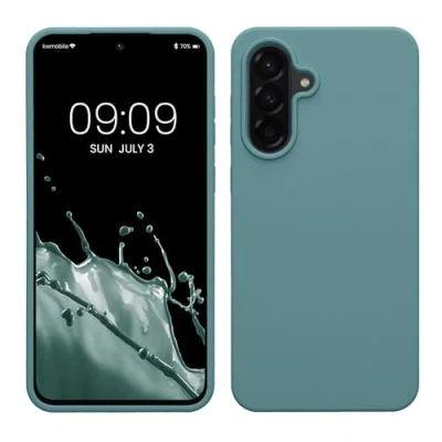 Afbeelding van kwmobile telefoonhoesje geschikt voor Samsung Galaxy A56 5G Hoesje met siliconen coating Smartphone case in Arctische nacht