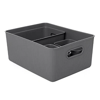 Afbeelding van TATAY 7011114 multifunctionele organizer, maat L, antraciet, 4 stuks