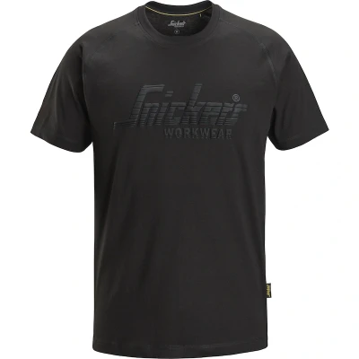 Afbeelding van Snickers 2590 Logo T shirt Zwart/ M