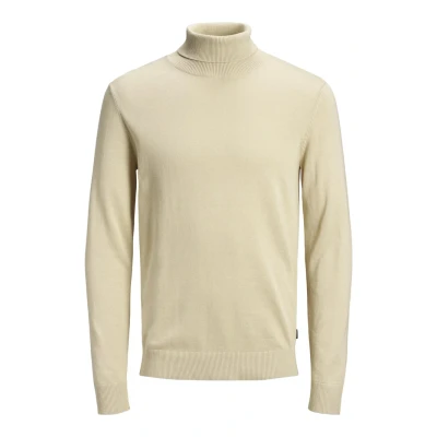 Afbeelding van Jack &amp; Jones Jjeemil ROLL NECK Trui, Heren, Maat: Small, Oatmeal melange