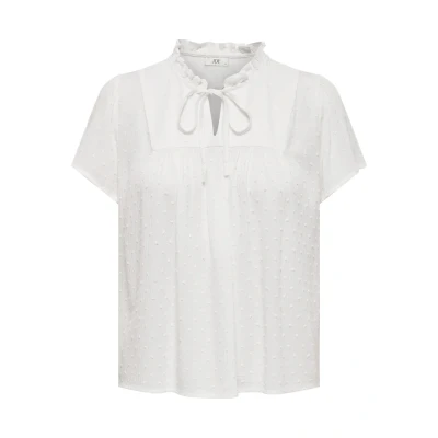 Afbeelding van JDY LIMA LIFE S/S WVN Tshirt print, Dames, Maat: 40, Cloud dancer