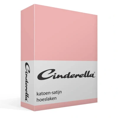Afbeelding van Cinderella Sundays Hoeslaken Tot 25 cm matrashoogte Satijn 90x200 Roze