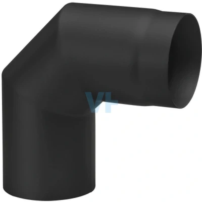 Afbeelding van Nedco Zwart Staal Ø150 mm Bocht 90