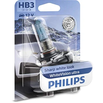 Image de Philips automotive lighting WhiteVision ultra HB3 lampe pour éclairage avant, blister de 1 Blanc
