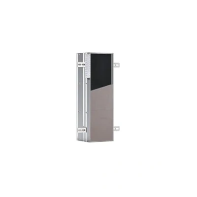 Afbeelding van emco asis module plus, WC inbouwmodel, 3 compartimenten voor toiletpapier, reserverol of bak nat papier, deuraanslag rechts, 975611005