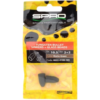 Afbeelding van Spro Camo Tungsten Bullet Sinkers 7g Gravel Pit Loodvervanger