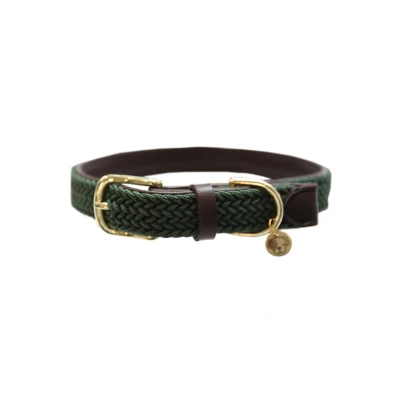 Image de Kentucky Collier Plaited Nylon Olive Vert 71cm