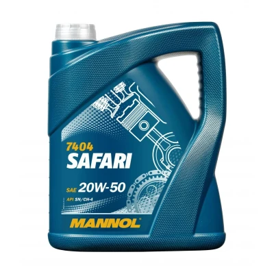 Afbeelding van Mannol Safari 20W 50 5L Motorolie MN7404 5 TOYOTA: Yaris II Hatchback, I Auris HYUNDAI: Tucson, i20 Hatchback